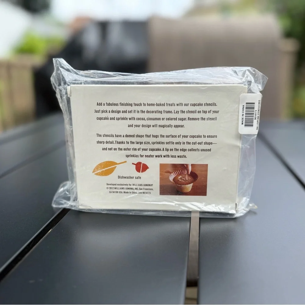Williams Sonoma Fall Cupcake Stencils Set